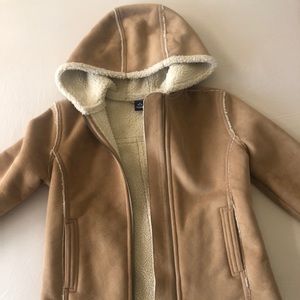 Girls Suede and Sherpa Coat!!
